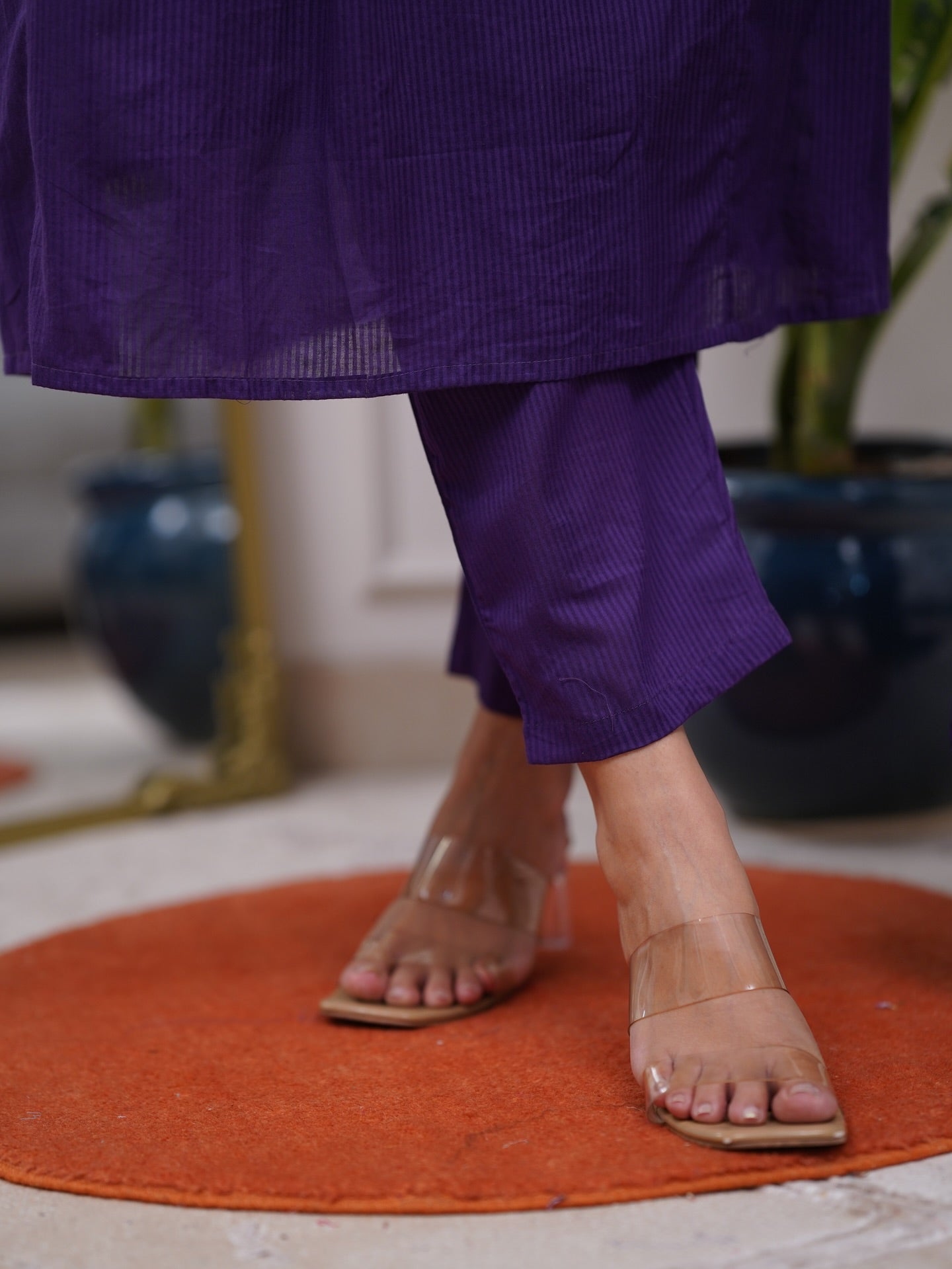 Women's Embroidered Kurta with pant and Dupatta set