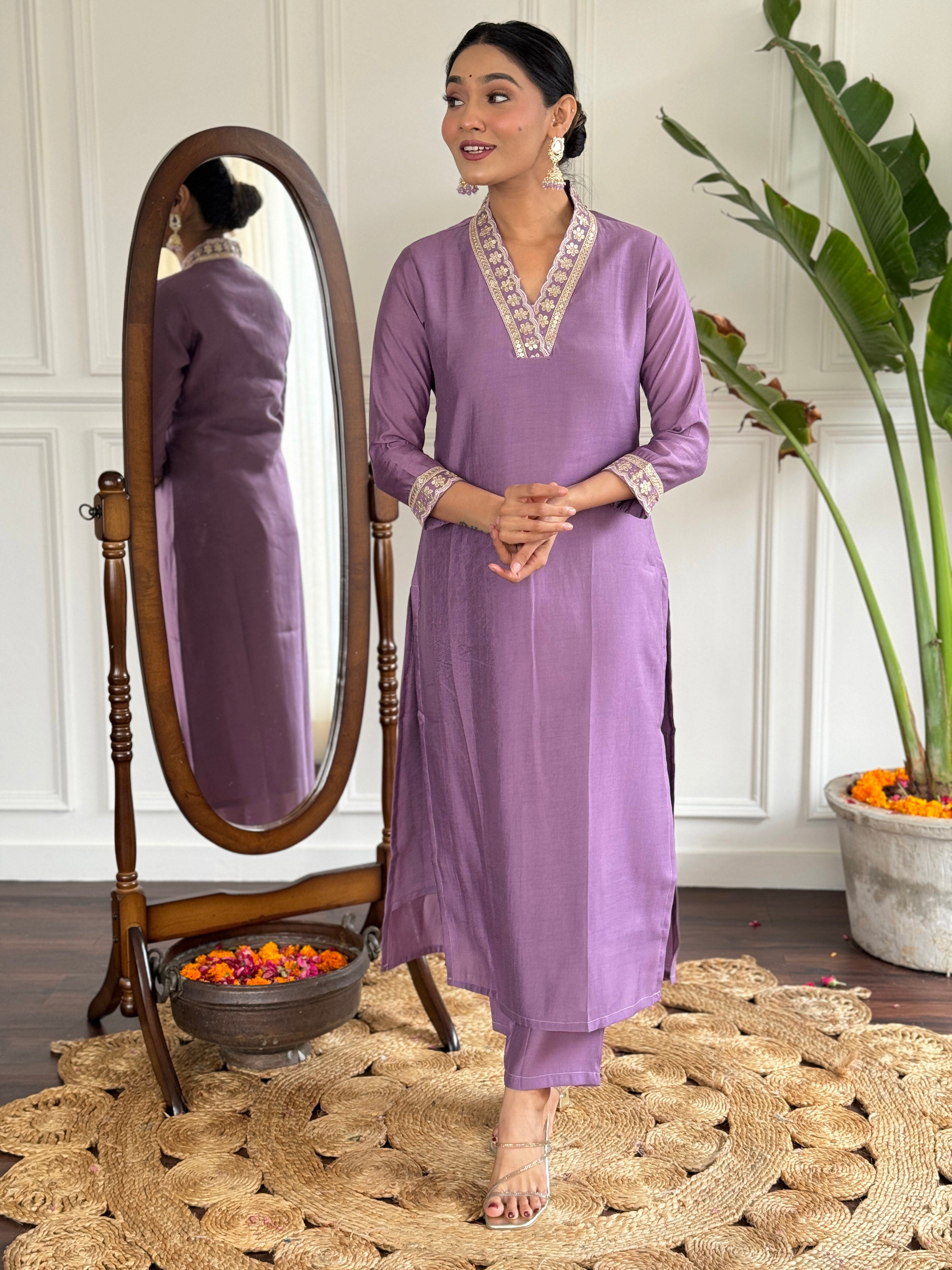 Women's Petrol Viscose Silk Embroidered Straight Kurta with Viscose Silk Pant And Chinon Printed Dupatta Sets