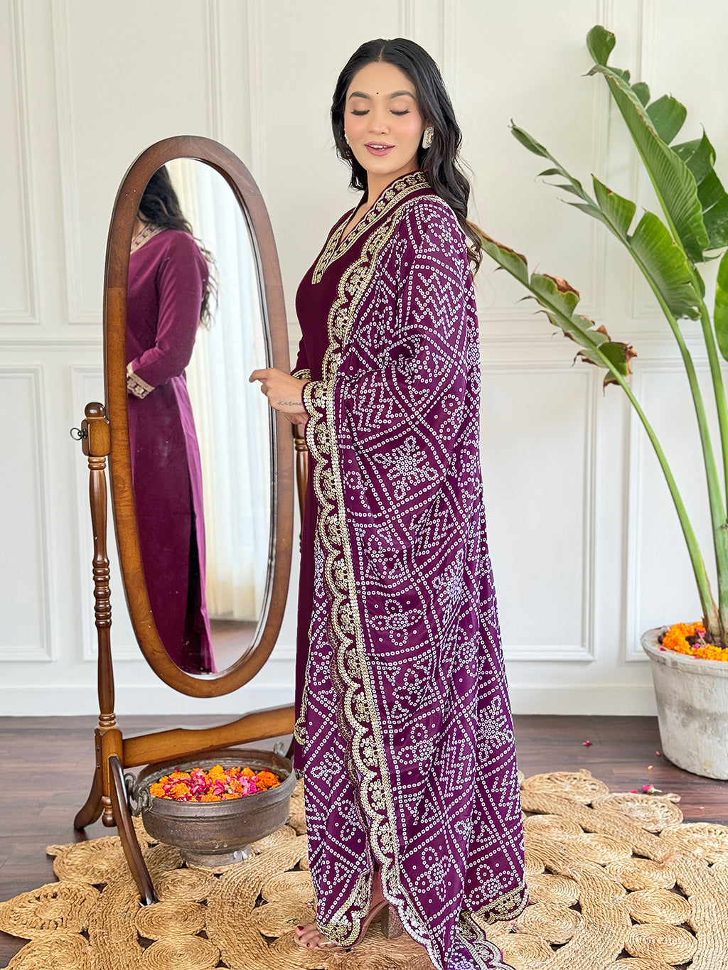 Women's Petrol Viscose Silk Embroidered Straight Kurta with Viscose Silk Pant And Chinon Printed Dupatta Sets