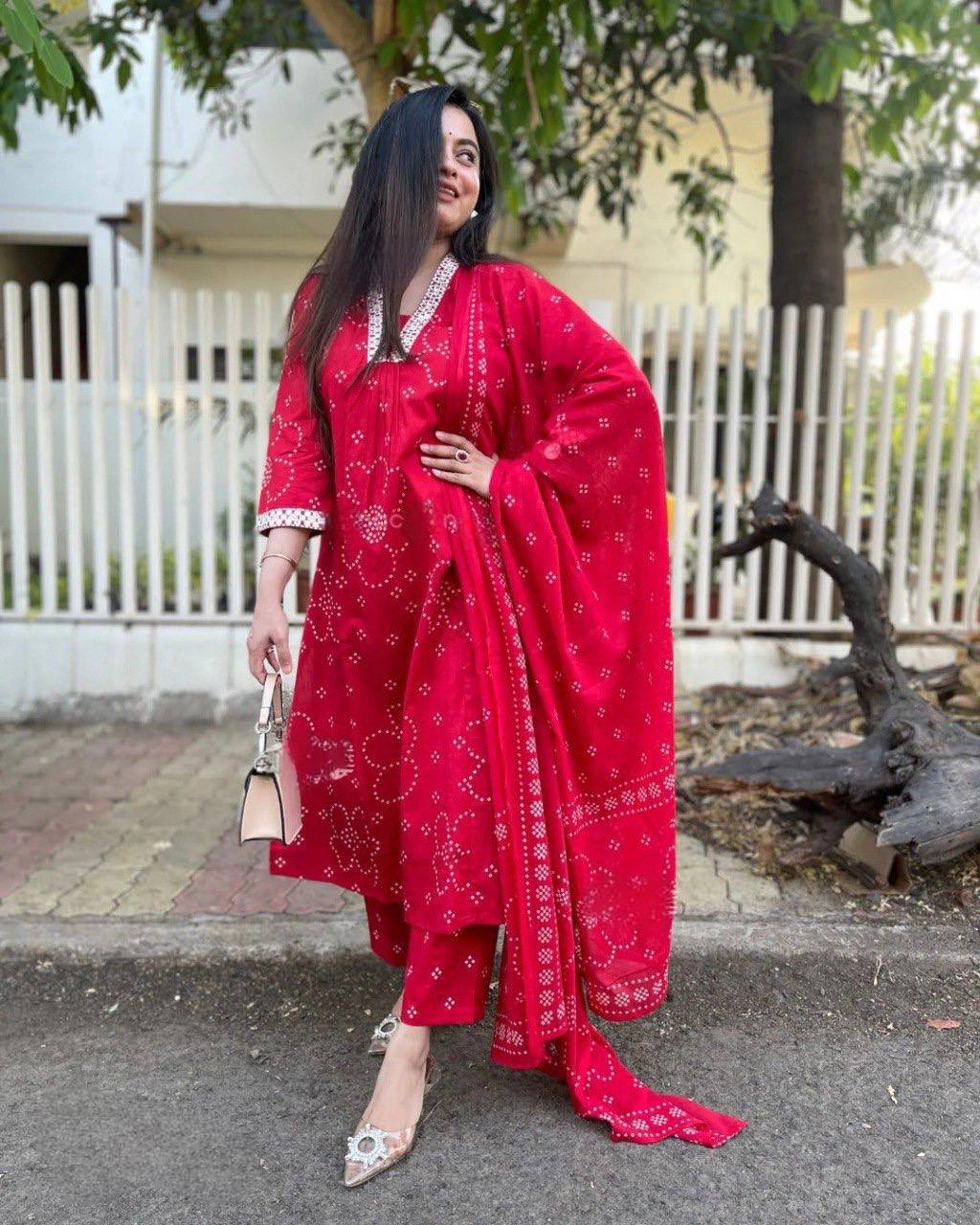 Rayon Printed Straight Kurta Set