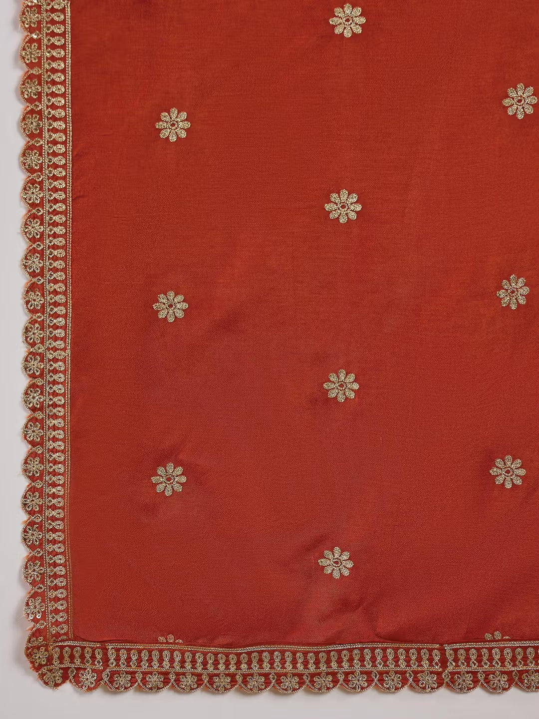 Women's Muslin Silk Embroidered Kurti Set with Dupatta